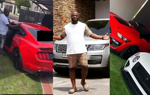 Dr Kofi Abban flaunts his garage filled with exotic cars