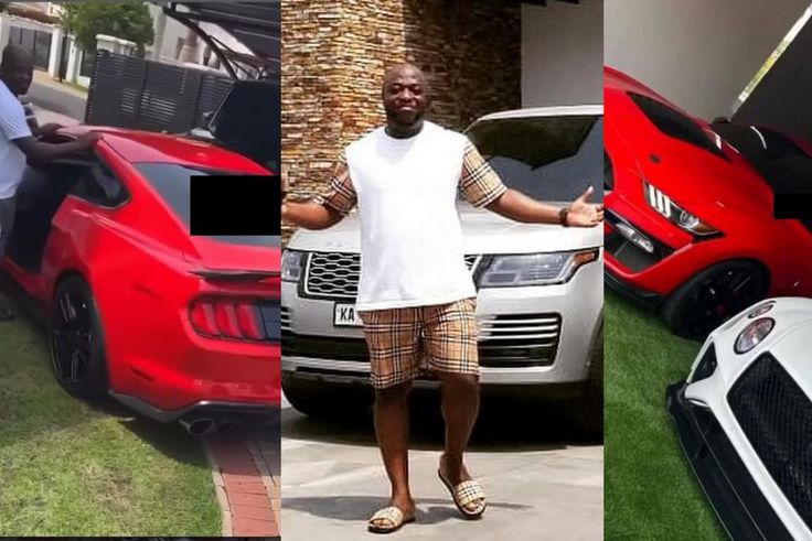 Dr Kofi Abban flaunts his garage filled with exotic cars