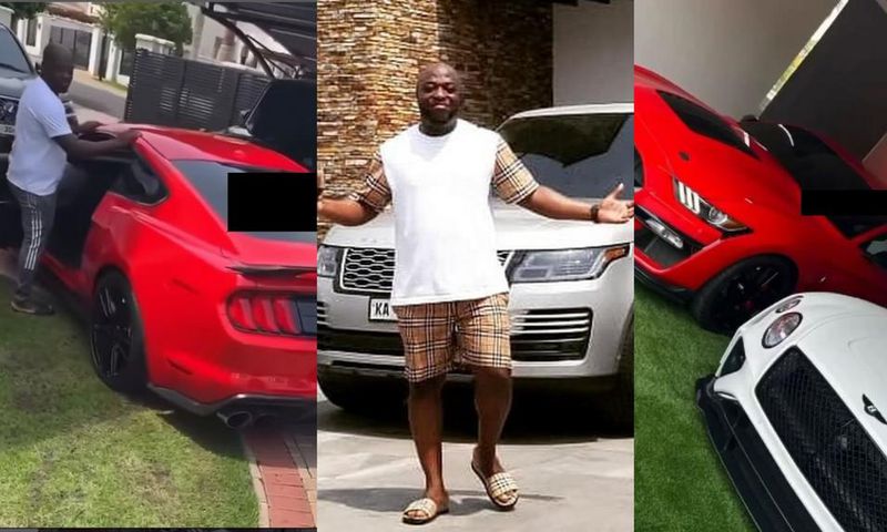 Dr Kofi Abban flaunts his garage filled with exotic cars