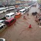 A flood area in Ghana
