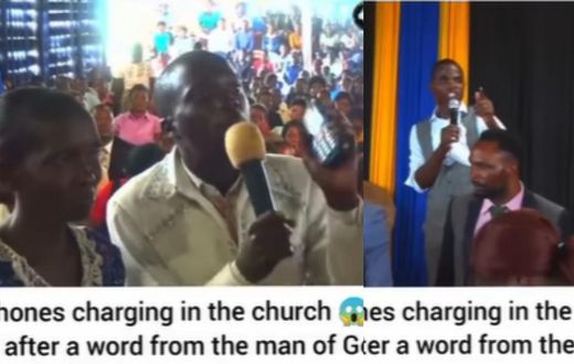 Church members give testimonies as pastor uses God’s power to charge their phones