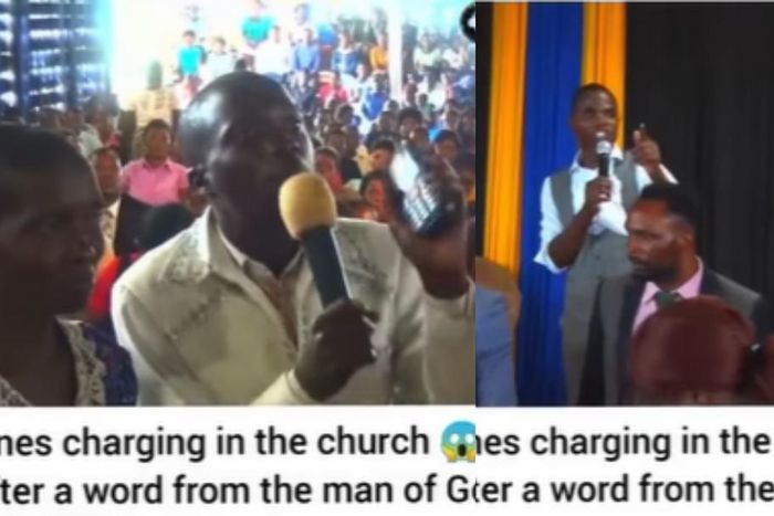 Church members give testimonies as pastor uses God’s power to charge their phones
