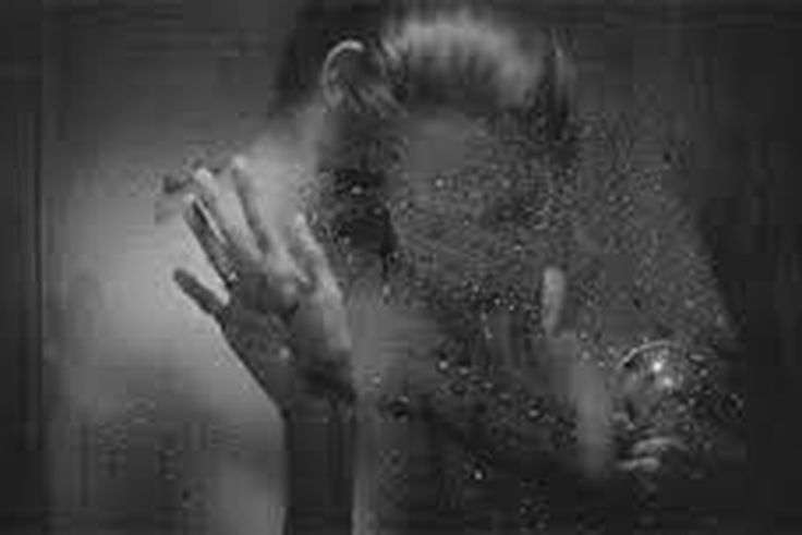 Couple bathing together