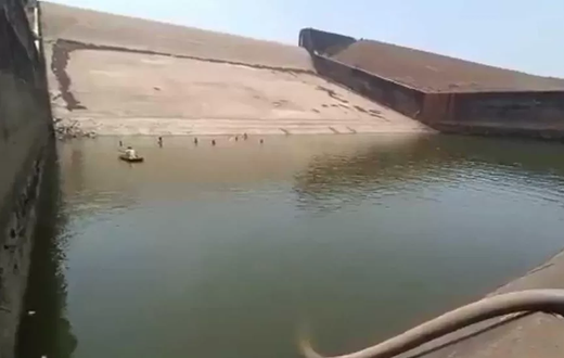 The Kherkatta reservoir in Chhattisgarh, India