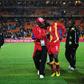 Asamoah Gyan after missing penalty against Uruguay during 2010 World Cup