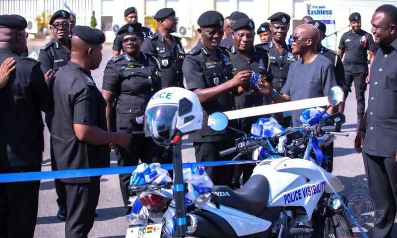 Police receive  200 motorbikes from ECG to enhance operations