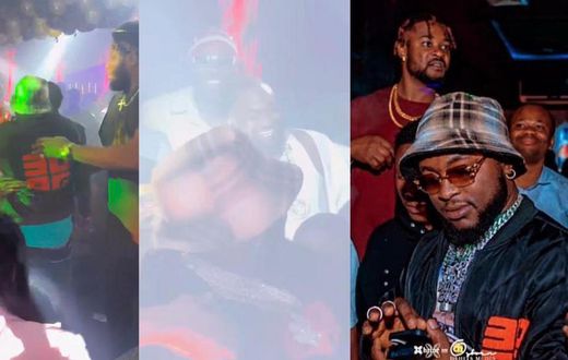 Davido endorses his lookalike to perform his song as they met in a club (WATCH)