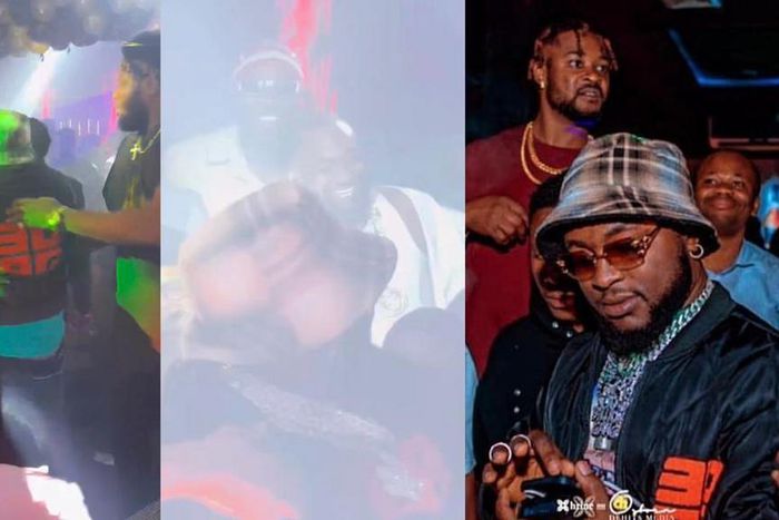 Davido endorses his lookalike to perform his song as they met in a club (WATCH)