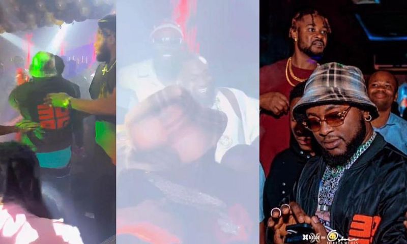 Davido endorses his lookalike to perform his song as they met in a club (WATCH)