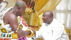 Dr Mahamudu Bawumia with Otumfuo