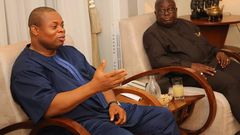 Franklin Cudjoe with Nana Addo