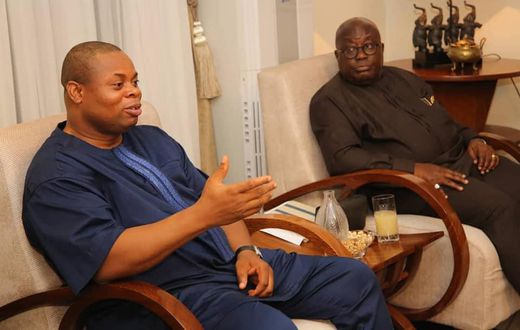 Franklin Cudjoe with Nana Addo