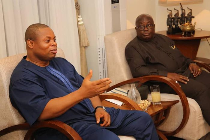 Franklin Cudjoe with Nana Addo