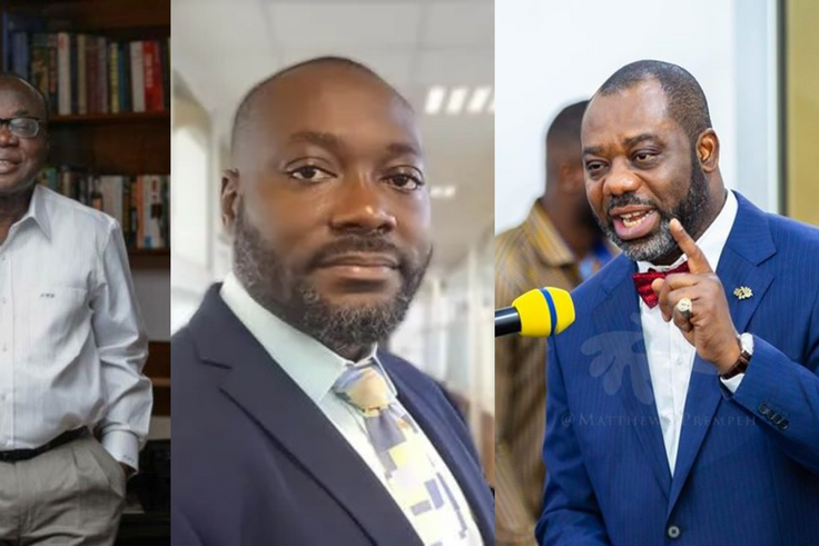Freddie Blay, Opoku Ahweneeh Danquah and Dr Matthew Opoku Prempeh