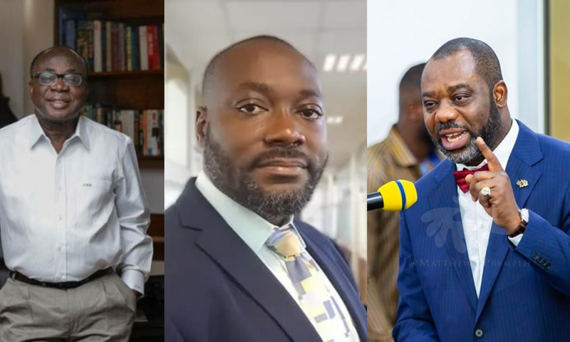 Freddie Blay, Opoku Ahweneeh Danquah and Dr Matthew Opoku Prempeh