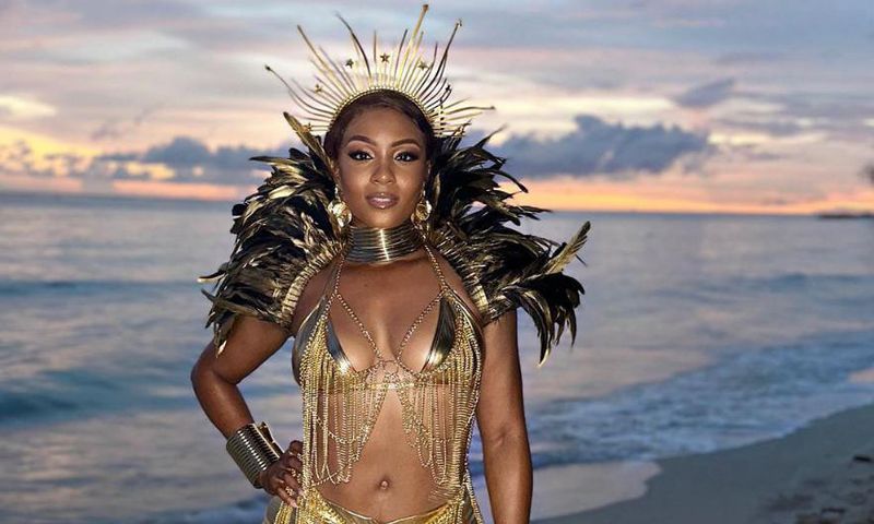 Osas Ighodaro is enjoying herself in Barbados [Instagram/Officialosas]