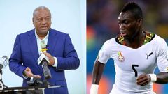 John Mahama and Christian Atsu