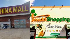 China mall and Sneda Shopping Center