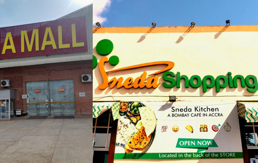 China mall and Sneda Shopping Center