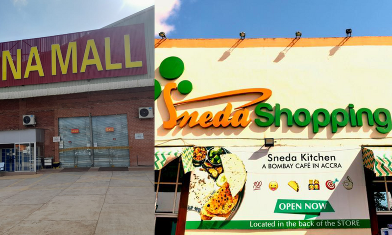 China mall and Sneda Shopping Center