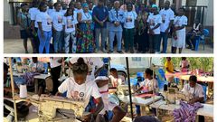 Ga chief takes dressmakers to North-Tongu to make free dresses for displaced pupils