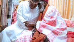 John Mahama with Chief Imam