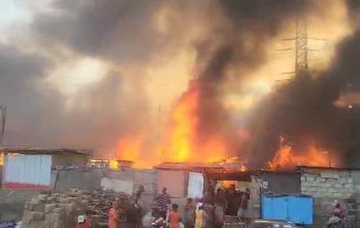 Fire outbreak at Kwame Nkrumah circle