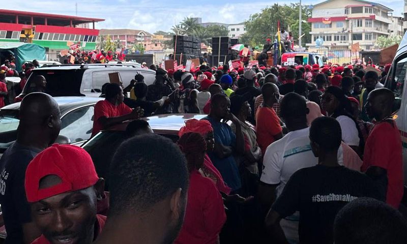#OccupyBoG demo underway