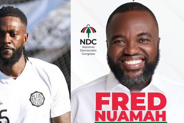 Emmanuel Adebayor and Fred Nuamah