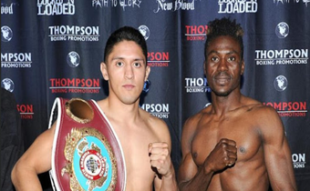 Dodzi Kemeh prepares to fight Giovanni Santillan