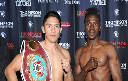 Dodzi Kemeh prepares to fight Giovanni Santillan