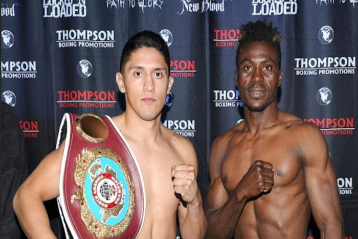 Dodzi Kemeh prepares to fight Giovanni Santillan