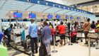 Passengers at Kotoka Airport Ghana (kuulpeeps)