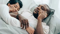 A couple in bed