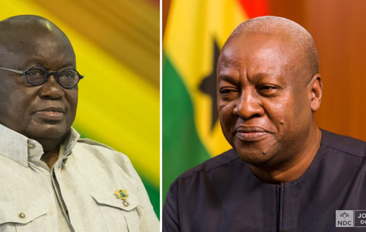Akufo Addo and John Mahama