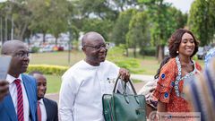 Ken Ofori-Atta, Ghana's Finance Minister presenting the 2024 Budget in the Chamber of Parliament.