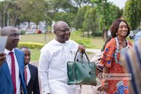 Ken Ofori-Atta, Ghana's Finance Minister presenting the 2024 Budget in the Chamber of Parliament.