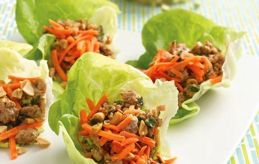 Spicy Turkey Lettuce Wraps