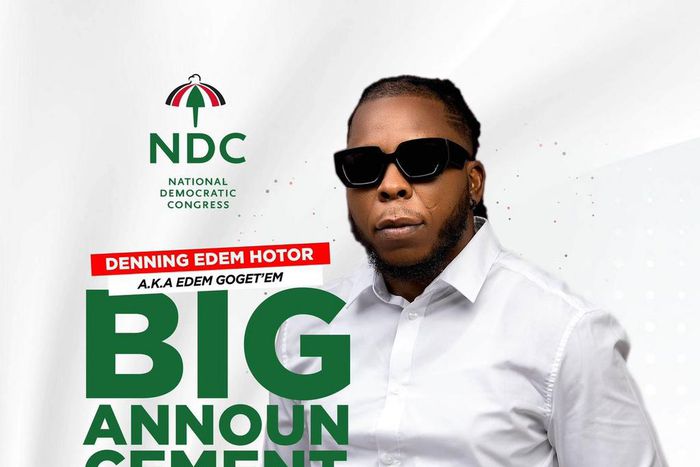 Edem to make big 'NDC' announcement tomorrow; fans convinced he wants to be an MP