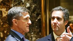 Michael Flynn talks with Michael Cohen