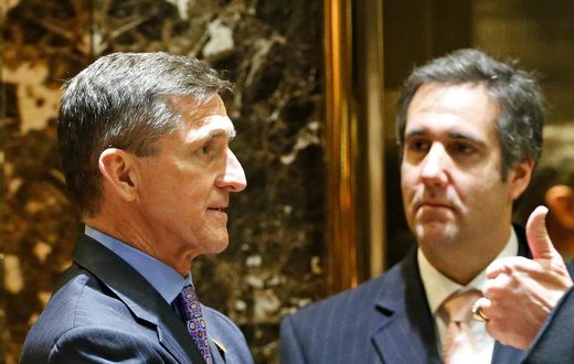 Michael Flynn talks with Michael Cohen