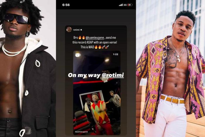 Kuami Eugene drops 'Crypto Currrency' teaser, American singer Rotimi reaches out for a feature