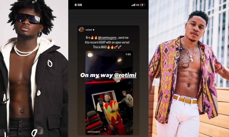 Kuami Eugene drops 'Crypto Currrency' teaser, American singer Rotimi reaches out for a feature