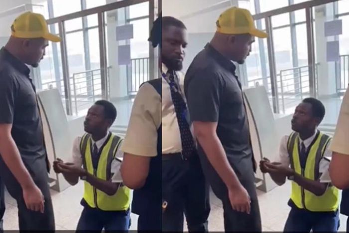 Lagos International Airport worker caught putting drugs in traveller's luggage