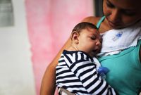 Some mothers who get infected with Zika virus while pregnant give birth to babies with microcephaly.
