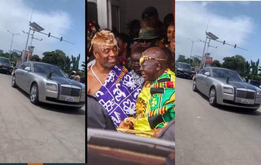 All the luxury cars displayed as Otumfuo visits Ga Mantse