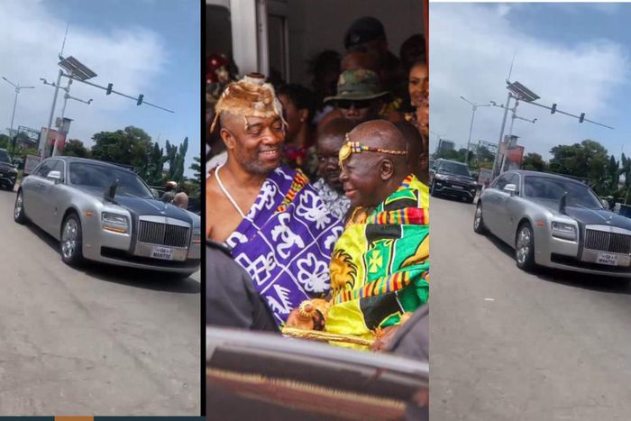 All the luxury cars displayed as Otumfuo visits Ga Mantse