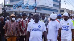 Ga Mantse and Greater Accra Regional Minister join forces to clean the city