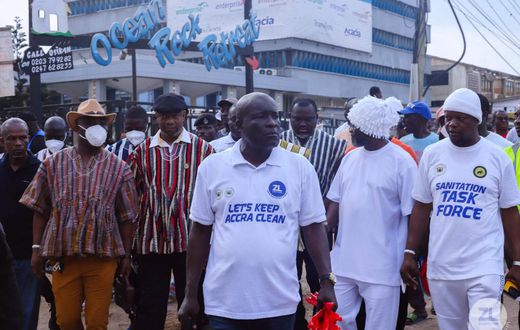 Ga Mantse and Greater Accra Regional Minister join forces to clean the city