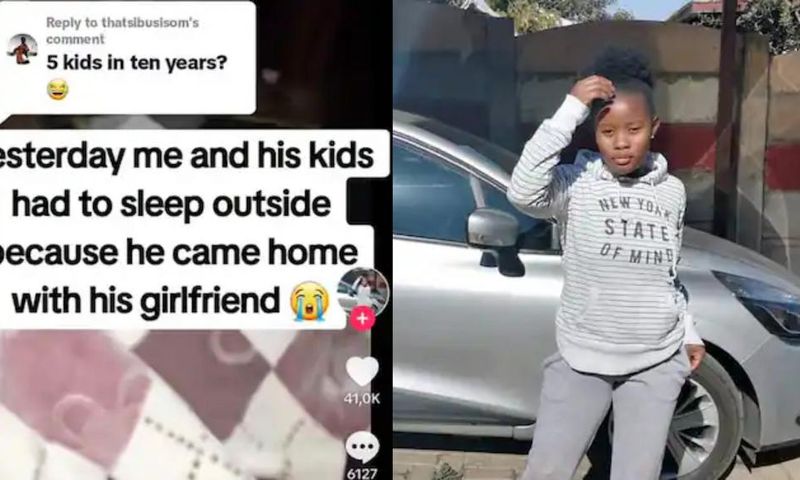 Mother and 5 children sleep outside as husband hosts girlfriend in matrimonial home
